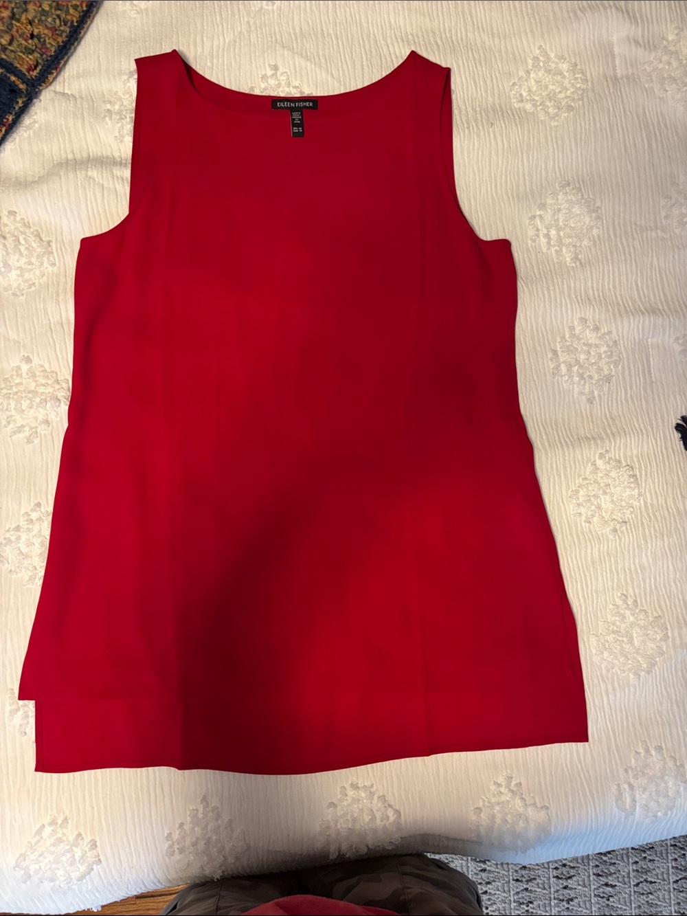 Eileen Fisher Vibrant Red Sleeveless Tank